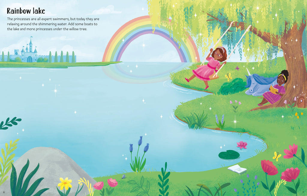 Detaliu din cartea „First Sticker Book Sparkly Princesses”, Usborne – imaginea 2
