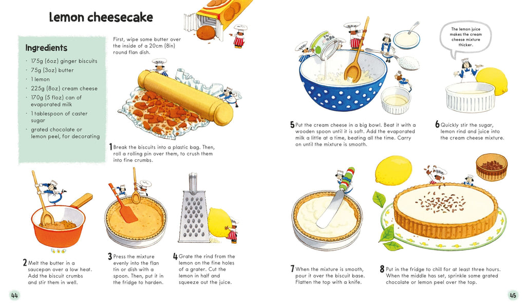 First Cookbook – Carte de bucate pentru copii 7+ ani, Usborne