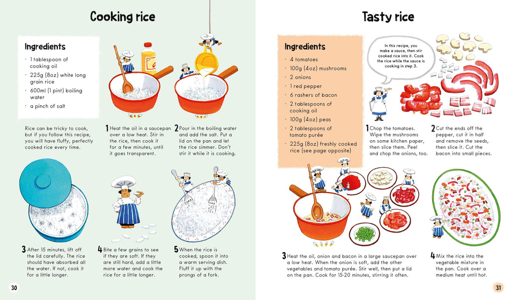 First Cookbook – Carte de bucate pentru copii 7+ ani, Usborne