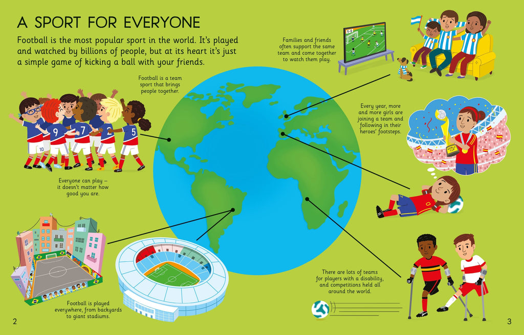 First Football Book – Carte ilustrată în limba engleză pentru copii 5+ ani, Usborne