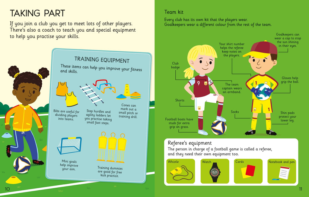 First Football Book – Carte ilustrată în limba engleză pentru copii 5+ ani, Usborne