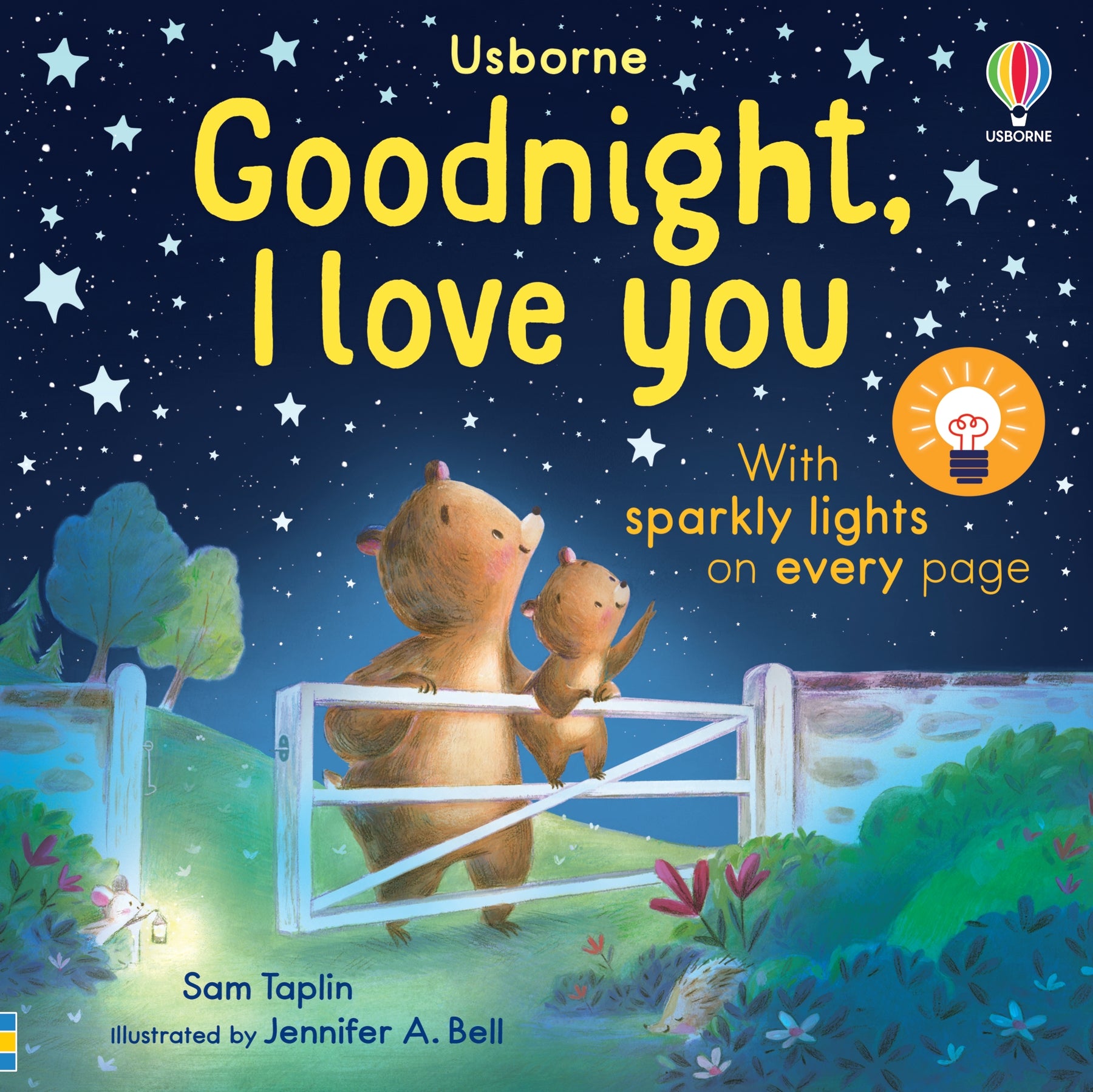 Coperta cărții „Goodnight, I Love You” – carte pentru copii Usborne pentru copii 6+ luni