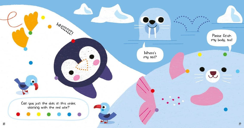 Little Children's Dot-to-Dot Book – Carte de activități pentru copii 2+ ani, Usborne