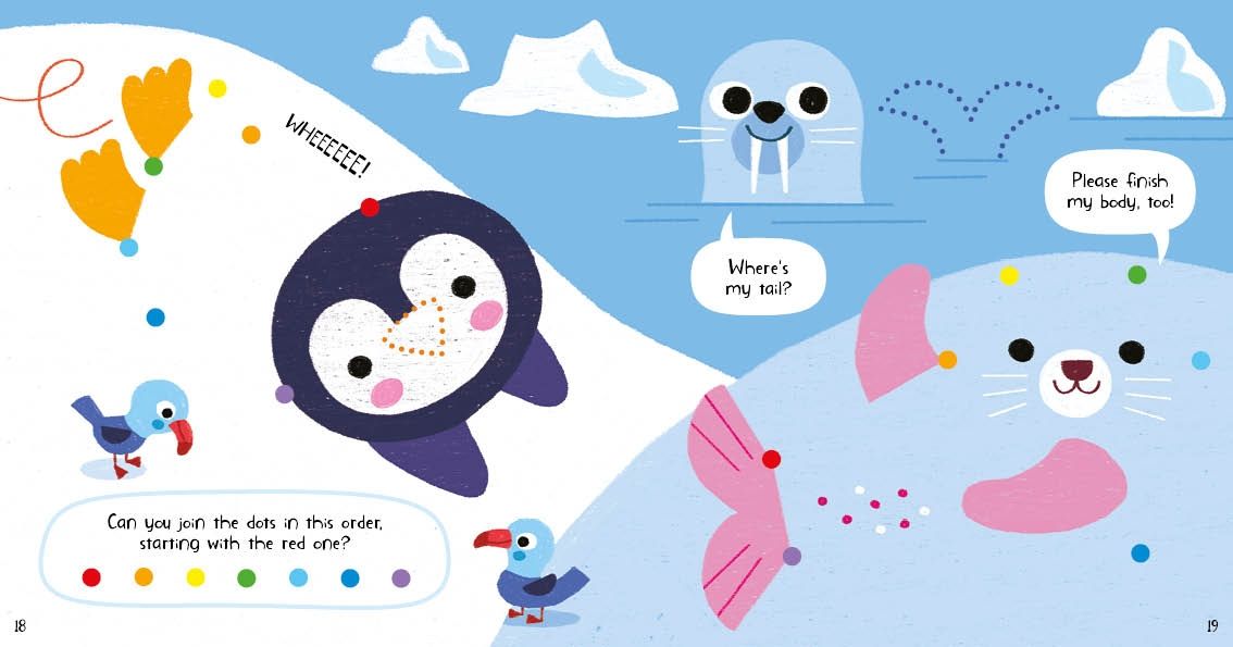 Little Children's Dot-to-Dot Book – Carte de activități pentru copii 2+ ani, Usborne