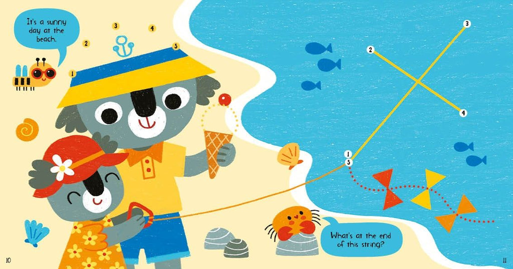 Little Children's Dot-to-Dot Book – Carte de activități pentru copii 2+ ani, Usborne