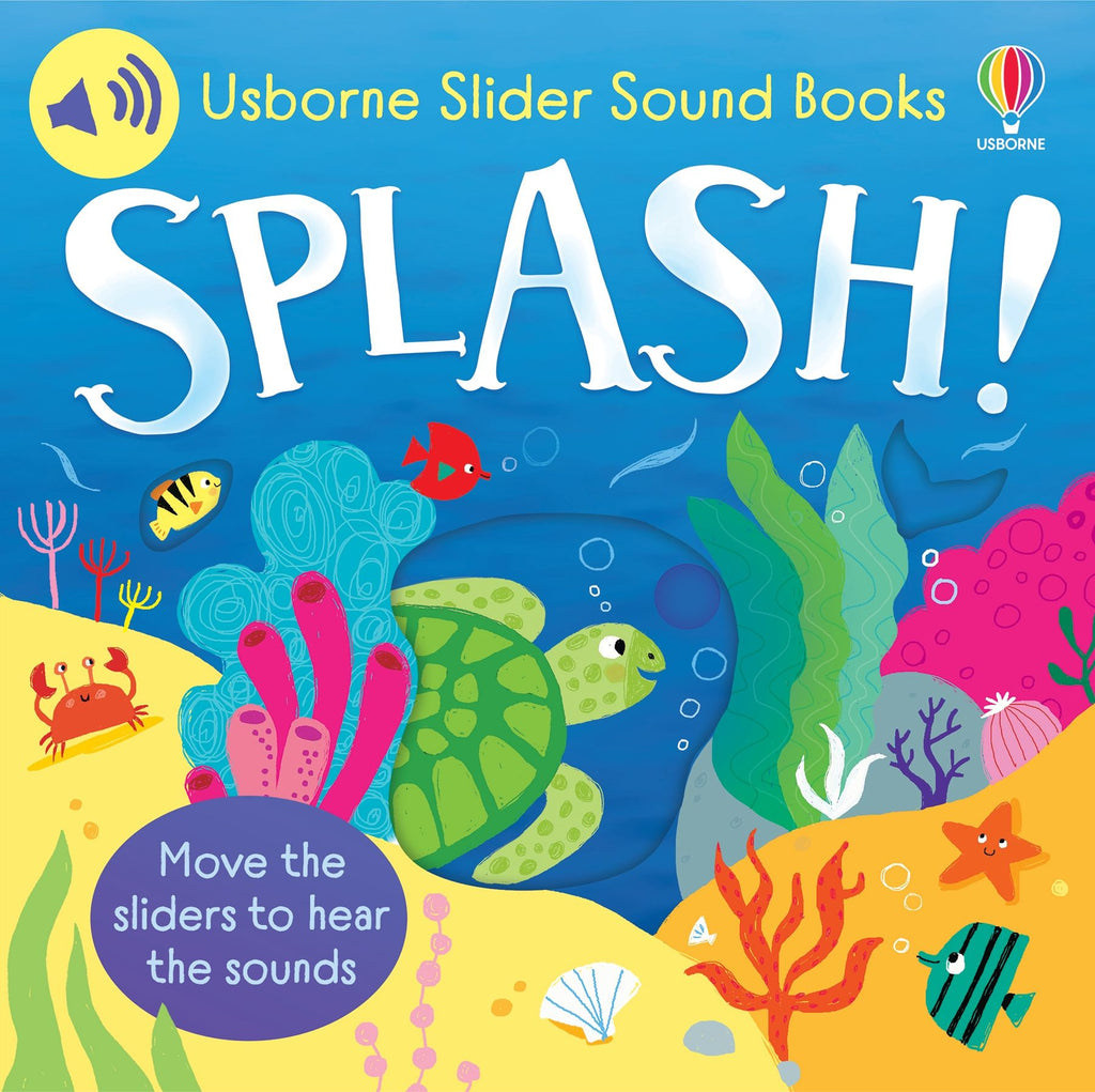 Slider Sound Books: Splash! – Carte cu sunete pentru copii 6+ luni, Usborne