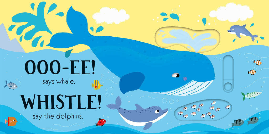 Slider Sound Books: Splash! – Carte cu sunete pentru copii 6+ luni, Usborne