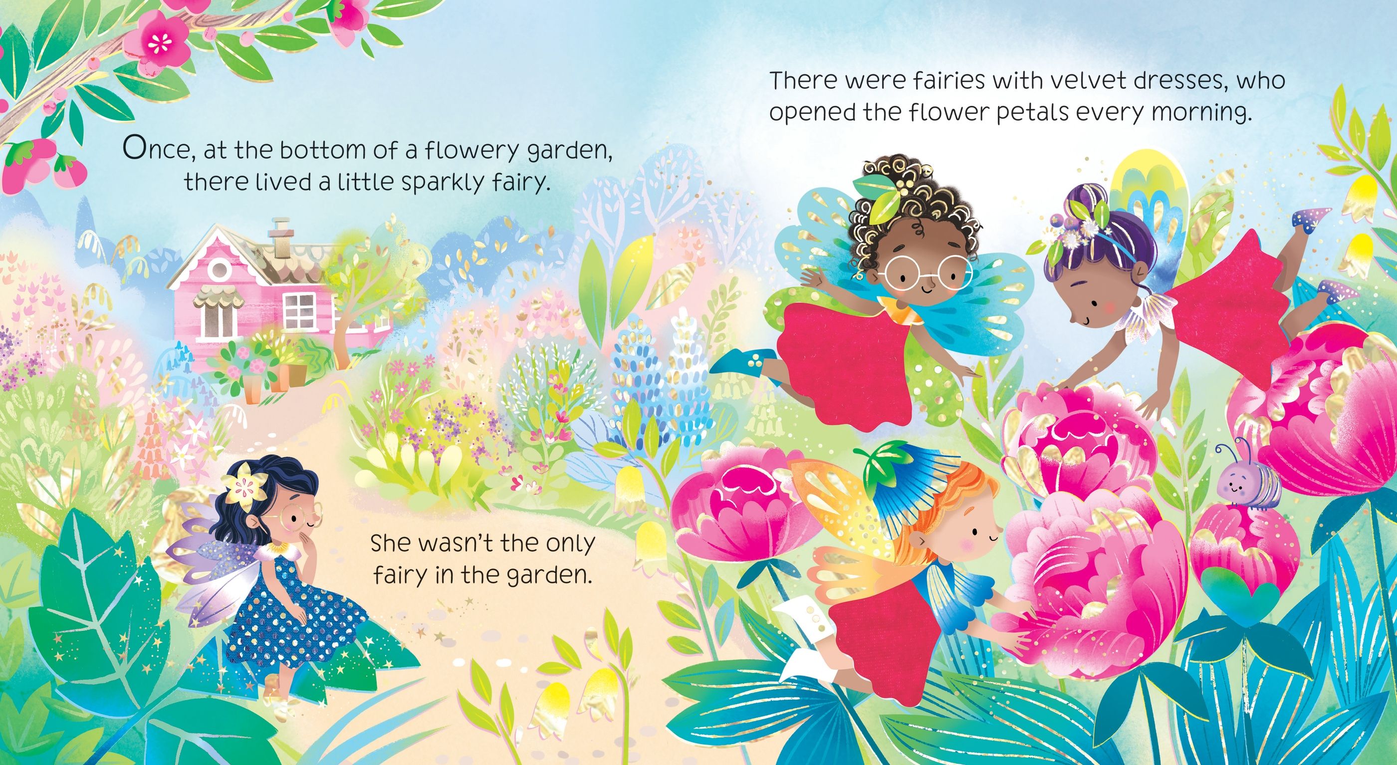 Detaliu din cartea „Touchy-Feely Sparkly Fairy”, Usborne – imaginea 3