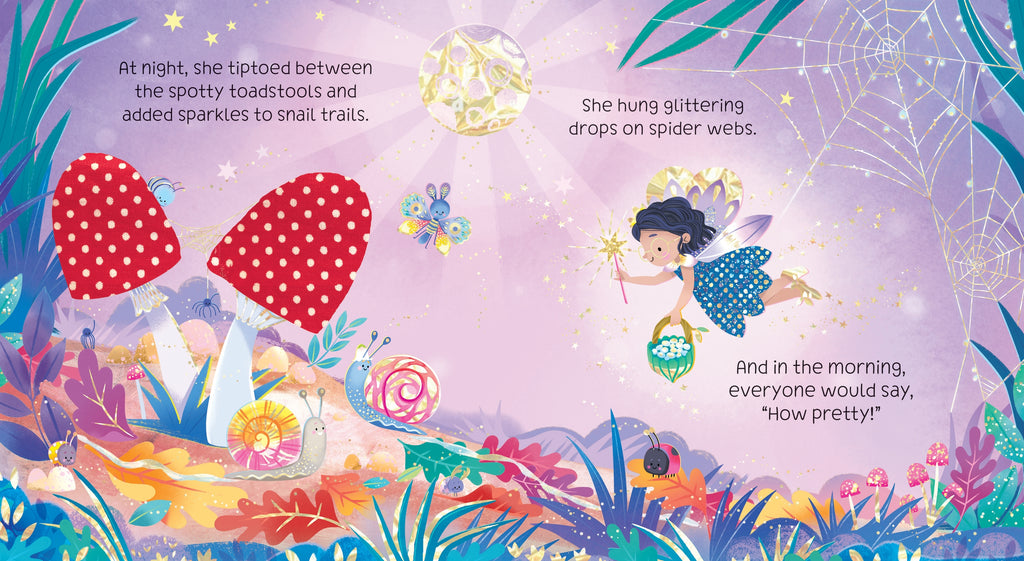 Detaliu din cartea „Touchy-Feely Sparkly Fairy”, Usborne – imaginea 2