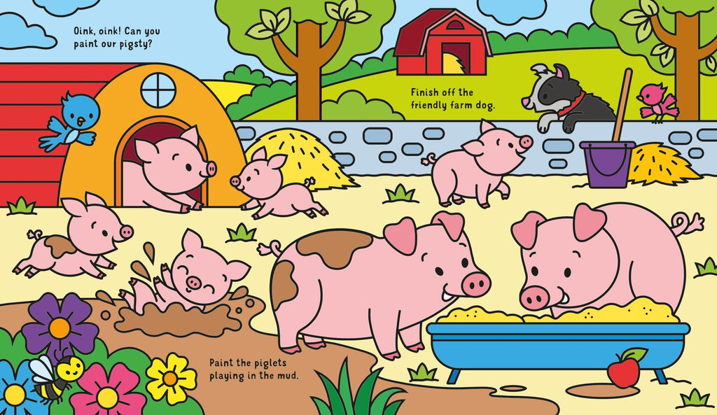 Magic Colour Farm – Carte de activități pentru copii 3+ ani, Usborne