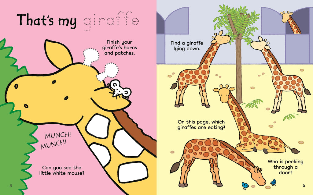 That's not my... Zoo Activity Book – Carte de activități pentru copii 2+ ani, Usborne