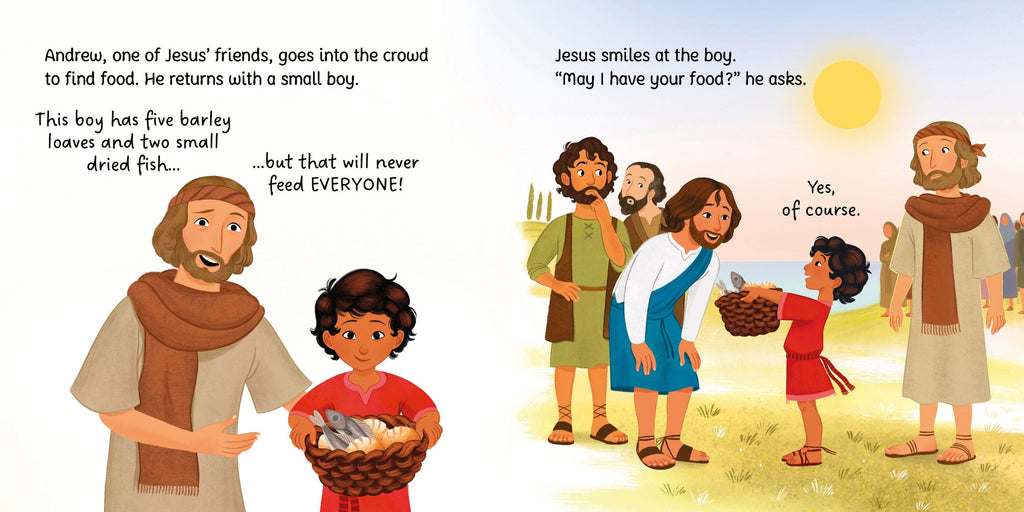The Loaves and the Fishes – Poveste biblică pentru copii 3+ ani, Usborne