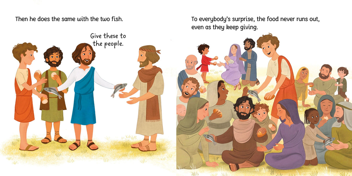 The Loaves and the Fishes – Poveste biblică pentru copii 3+ ani, Usborne