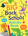 Coperta cărții „Big Back to School Activity Book” – carte cu activități Usborne pentru copii 5+ ani