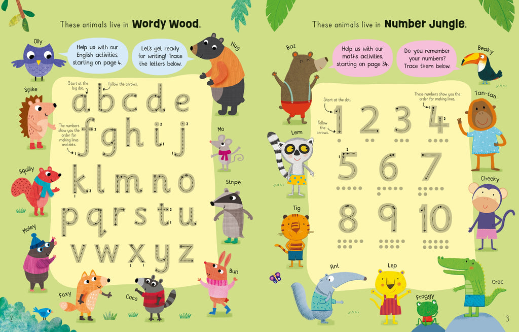 Detaliu din cartea „Big Back to School Activity Book”, Usborne – imaginea 3