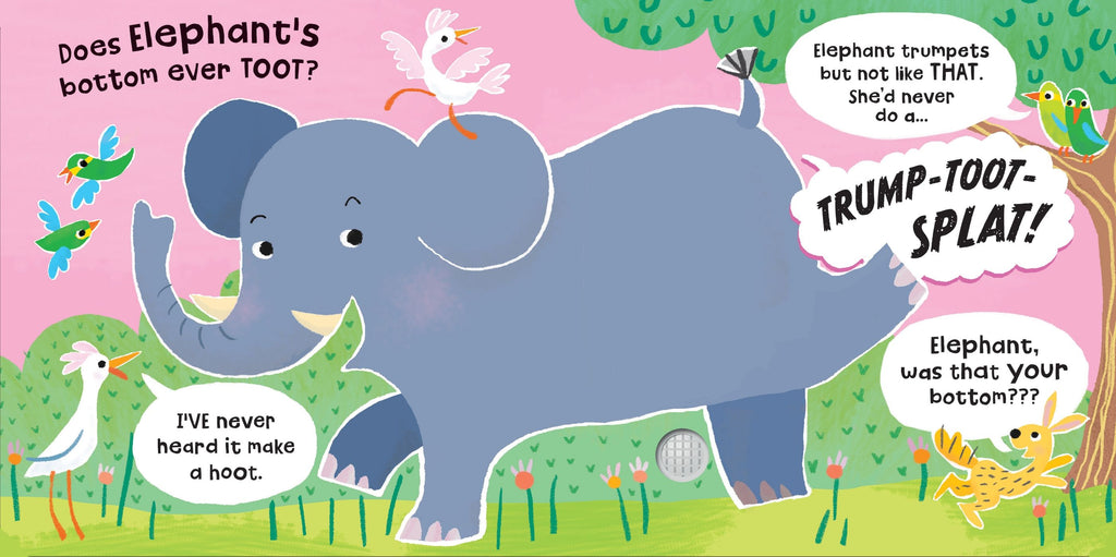 Was That Your Bottom Elephant? – Carte cu sunete pentru copii 12+ luni, Usborne