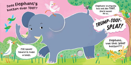 Was That Your Bottom Elephant? – Carte cu sunete pentru copii 12+ luni, Usborne