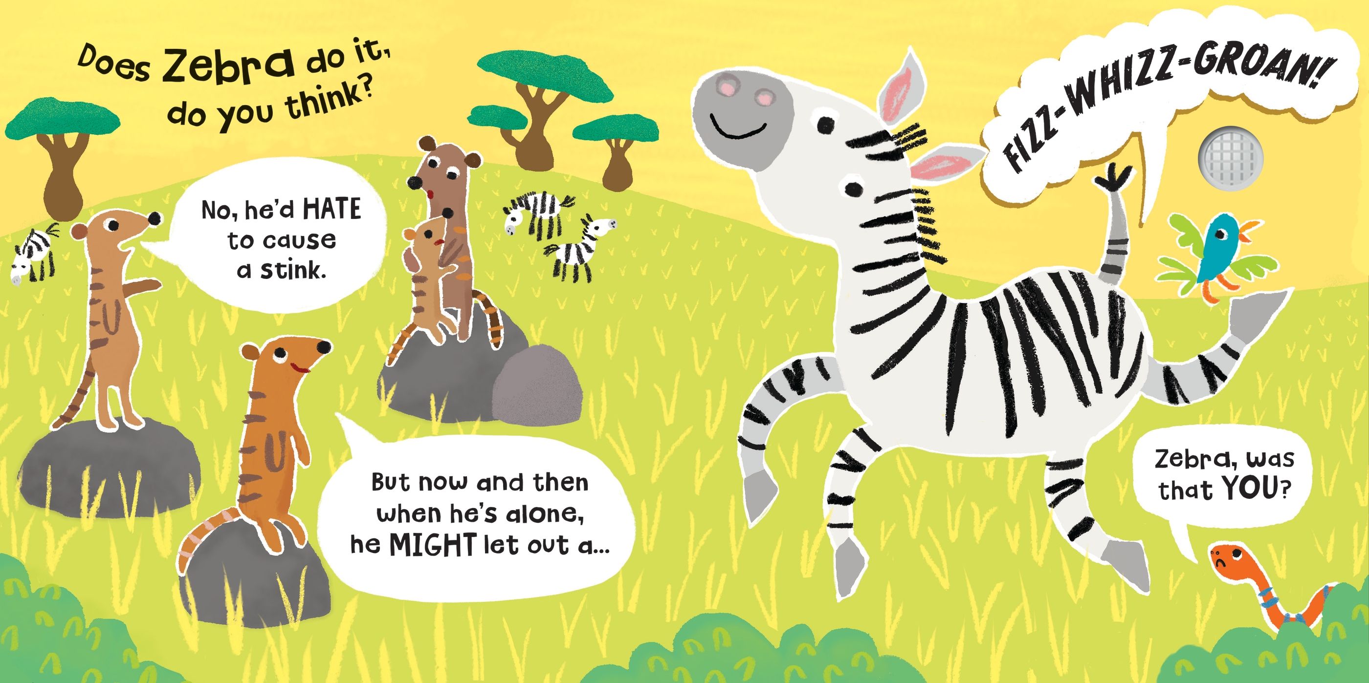 Was That Your Bottom Elephant? – Carte cu sunete pentru copii 12+ luni, Usborne