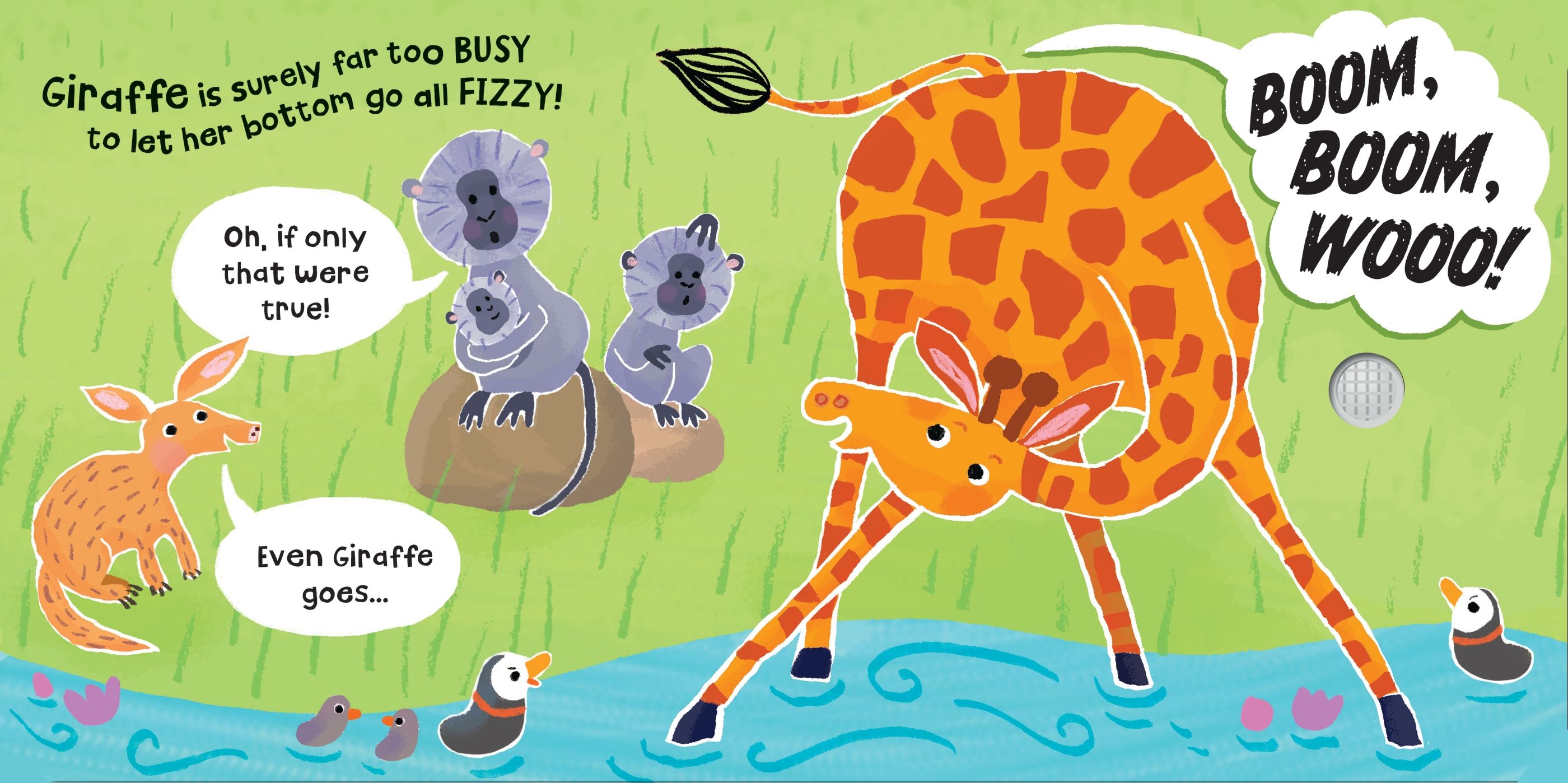 Was That Your Bottom Elephant? – Carte cu sunete pentru copii 12+ luni, Usborne