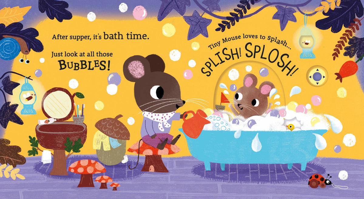Bedtime at Mouse's House – Poveste interactivă pentru copii 12+ luni, Usborne