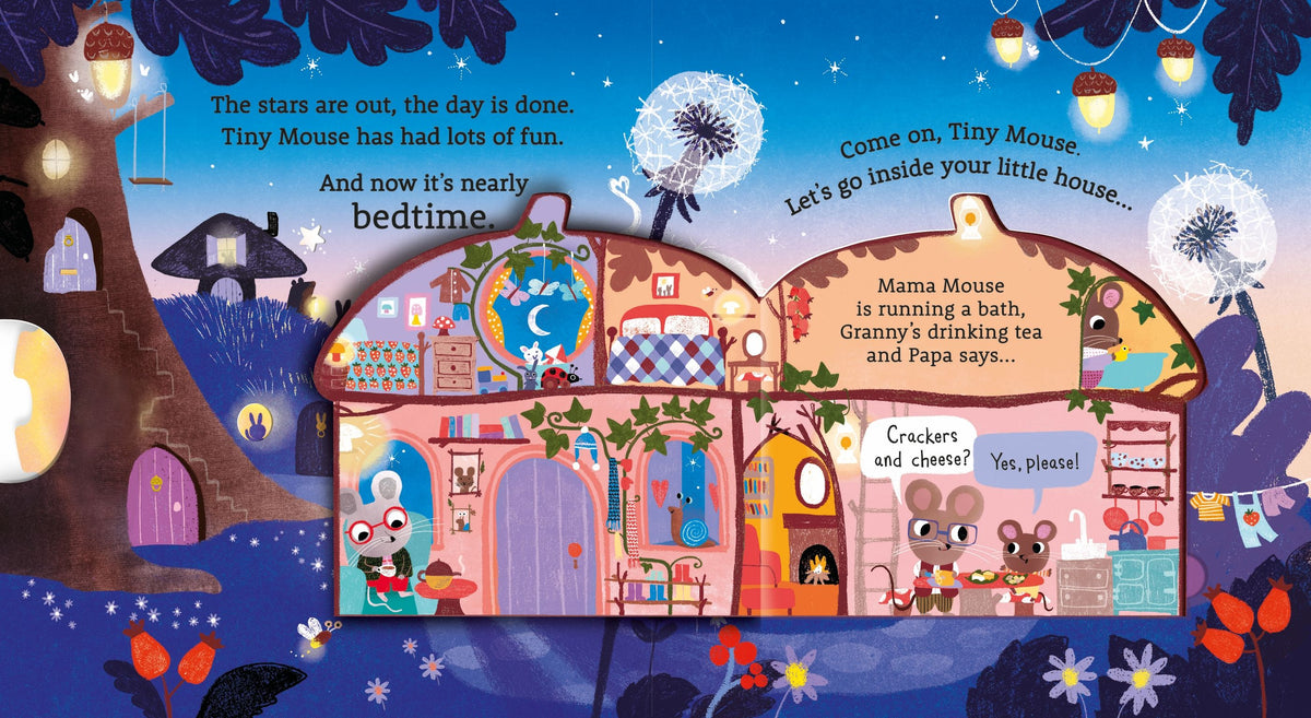 Bedtime at Mouse's House – Poveste interactivă pentru copii 12+ luni, Usborne