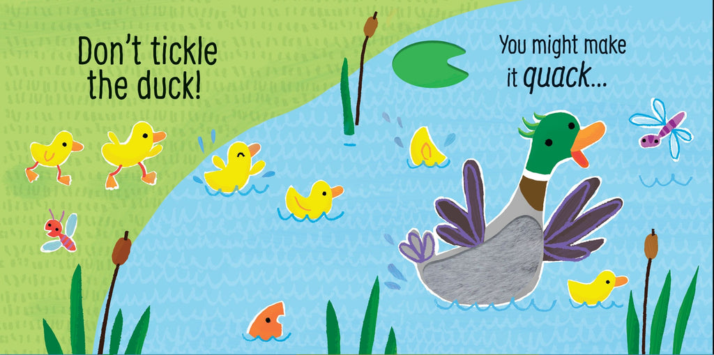 Don’t Tickle the Duck! – Carte cu sunete pentru copii 6+ luni, Usborne