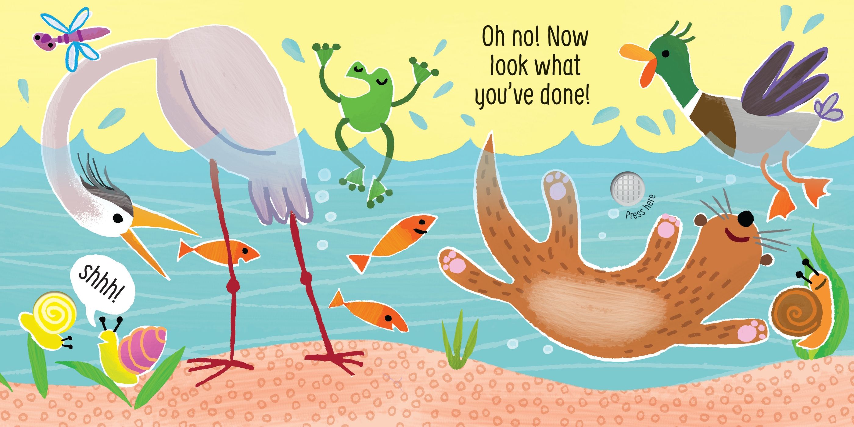 Don’t Tickle the Duck! – Carte cu sunete pentru copii 6+ luni, Usborne