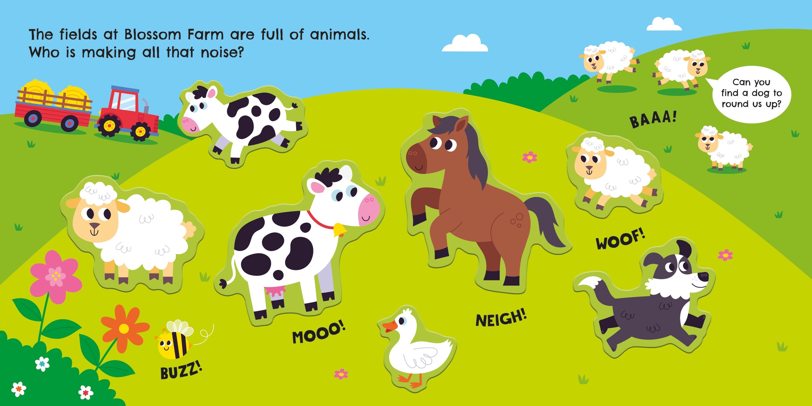 Farm Animals Magnet Book – Carte cu magneți pentru copii 3+ ani, Usborne