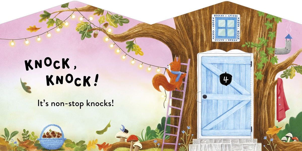 Knock on the Door! – Carte cu clapete și oglindă pentru bebeluși 0+ luni, Usborne