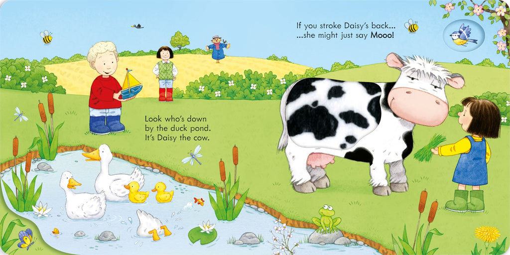 Poppy and Sam’s Noisy Animals – Carte cu sunete și texturi pentru copii 12+ luni, Usborne