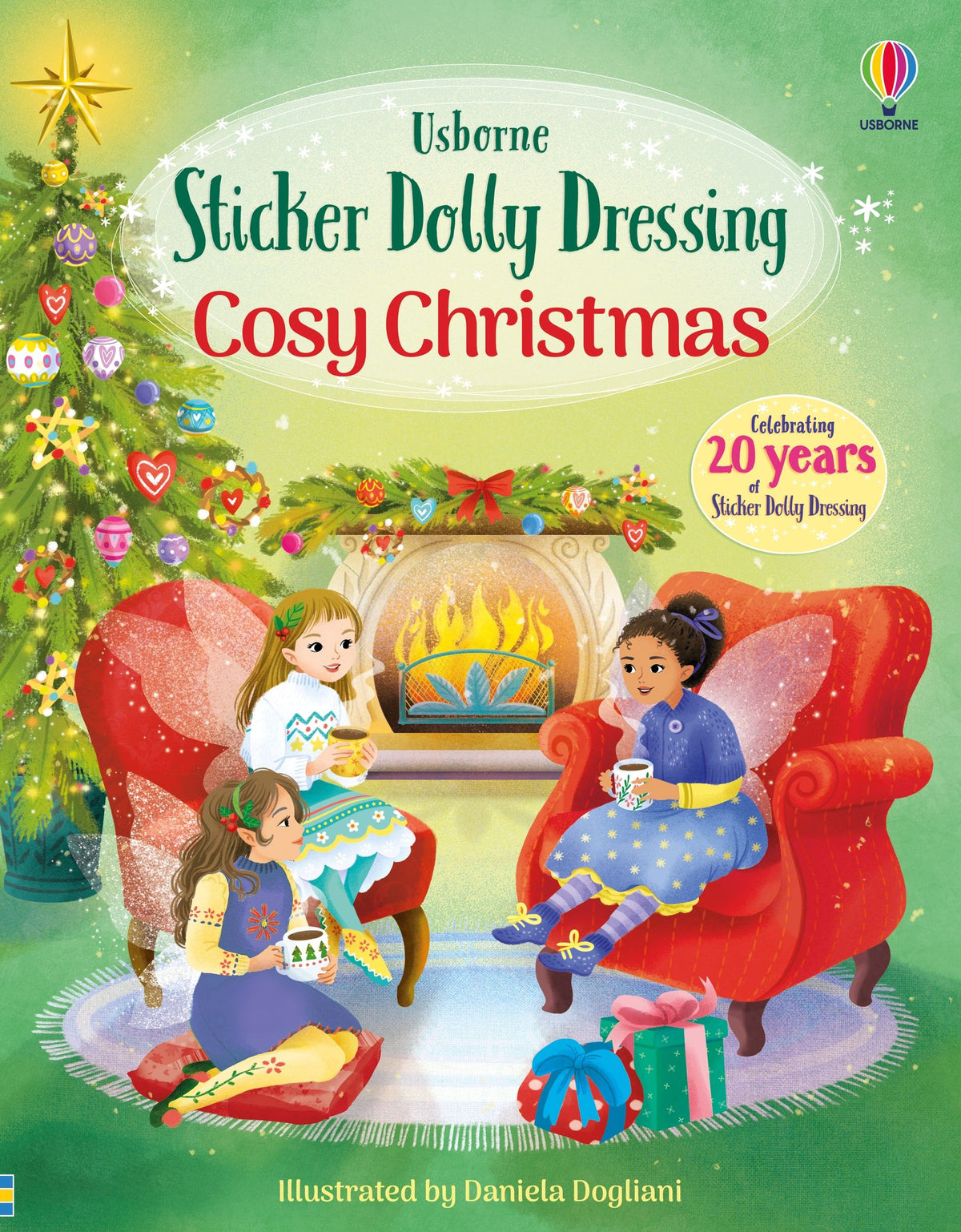 Sticker Dolly Dressing Cosy Christmas – Carte cu stickere pentru copii 5+ ani, Usborne