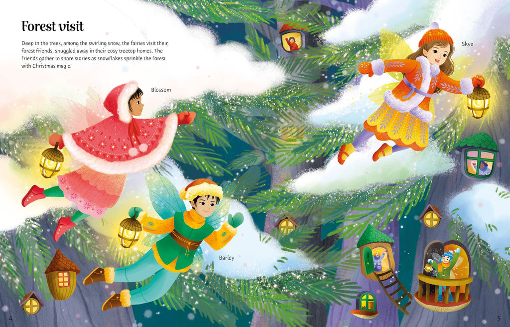 Sticker Dolly Dressing Cosy Christmas – Carte cu stickere pentru copii 5+ ani, Usborne