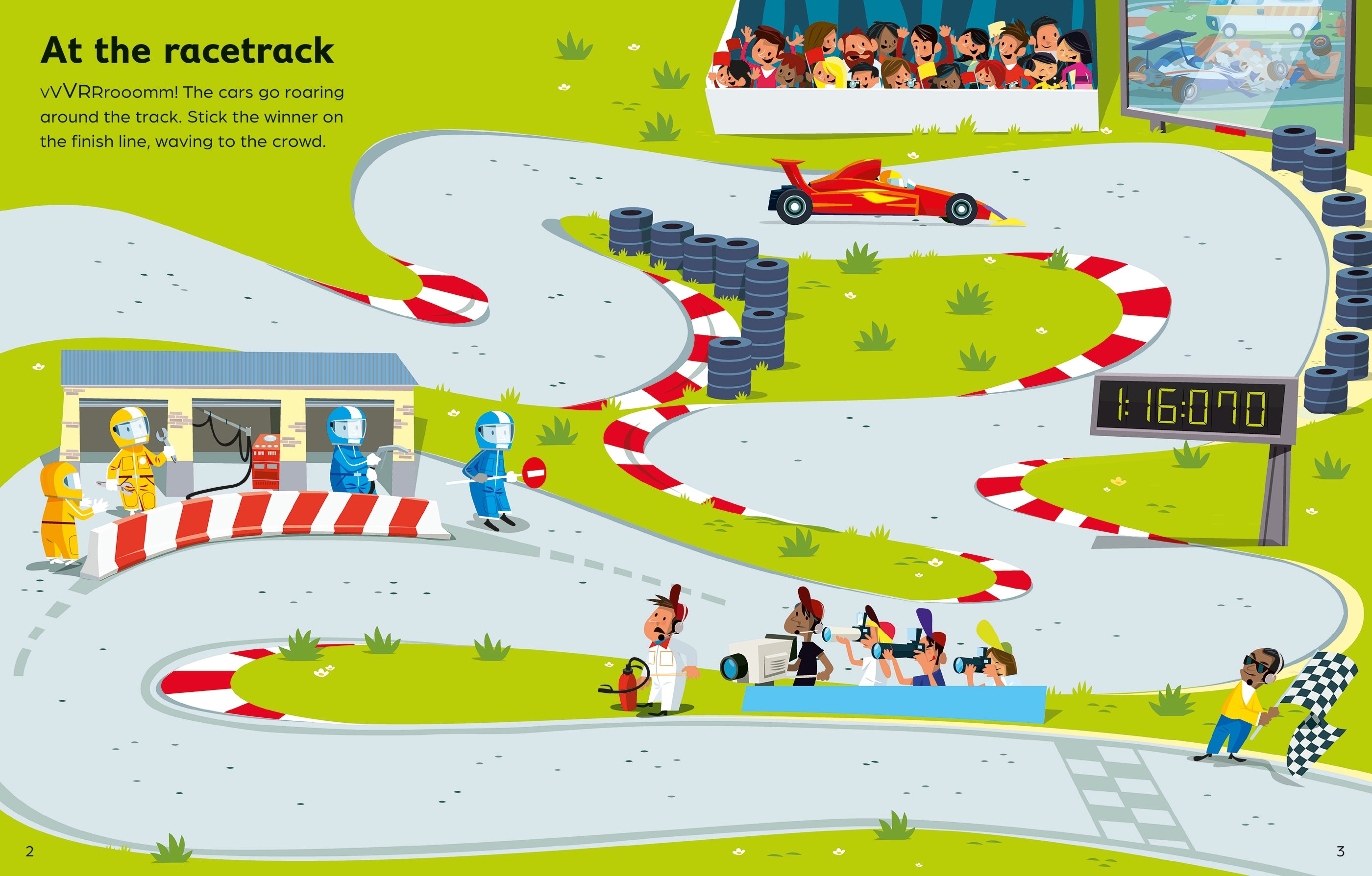 Detaliu din cartea „First Sticker Book Cars, Trains and Planes”, Usborne – imaginea 3