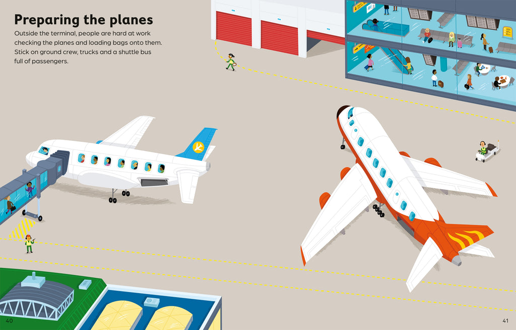 Detaliu din cartea „First Sticker Book Cars, Trains and Planes”, Usborne – imaginea 7