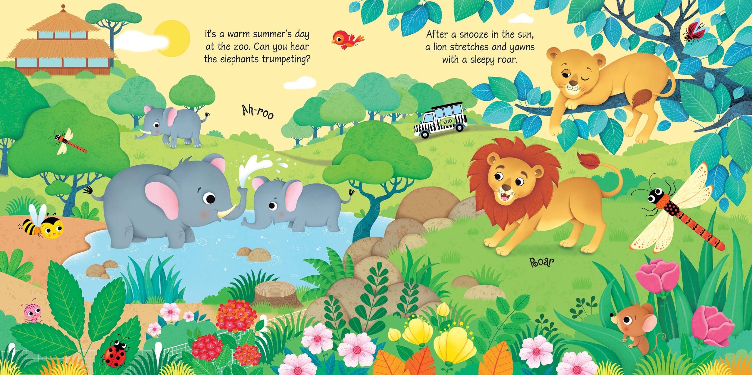 Usborne – Zoo Sounds – Carte cu sunete pentru copii 3+ ani – carte pentru copii Usborne, preview pagini