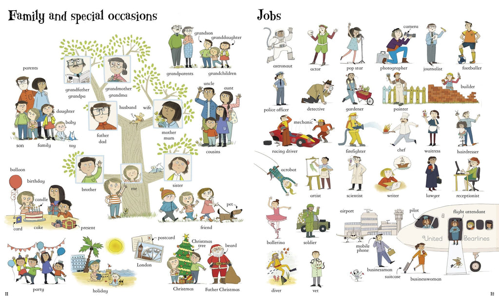 Usborne – Big Book of English Words – Carte pentru copii 3+ ani – carte pentru copii Usborne, preview pagini