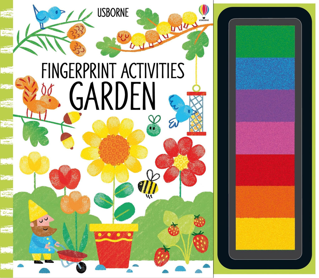 Usborne – Fingerprint Activities Garden – Carte pentru copii 6+ ani – carte pentru copii Usborne, copertă