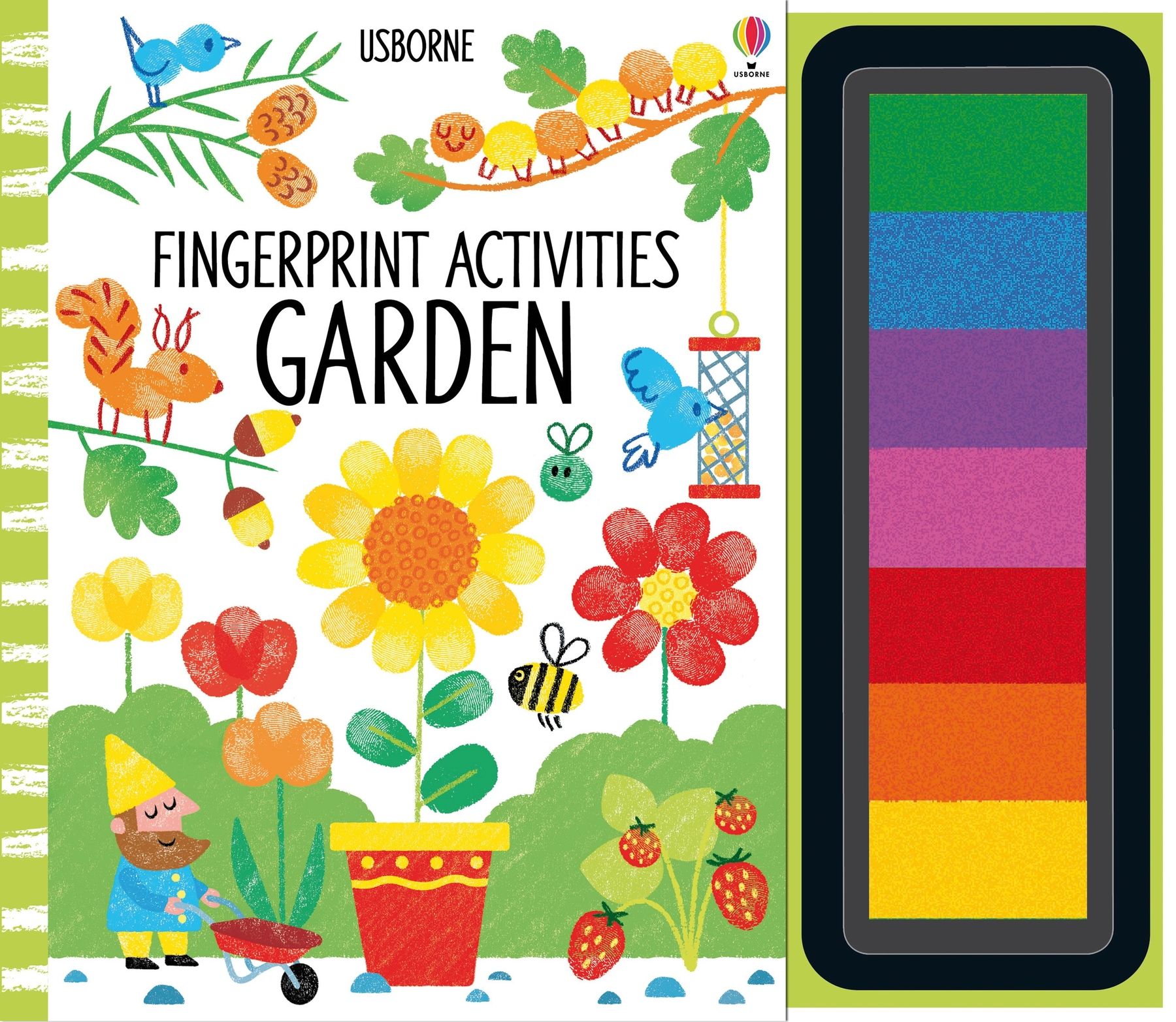 Usborne – Fingerprint Activities Garden – Carte pentru copii 6+ ani – carte pentru copii Usborne, copertă