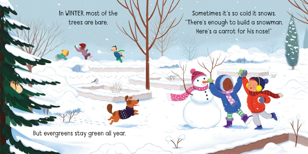 Usborne – Little Board Books The Seasons – Carte pentru copii 18+ luni – carte pentru copii Usborne, preview pagini