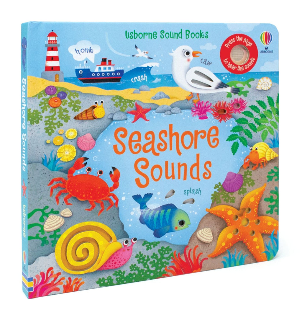 Usborne – Seashore Sounds – Carte cu sunete pentru copii 6+ luni – carte pentru copii Usborne, preview pagini