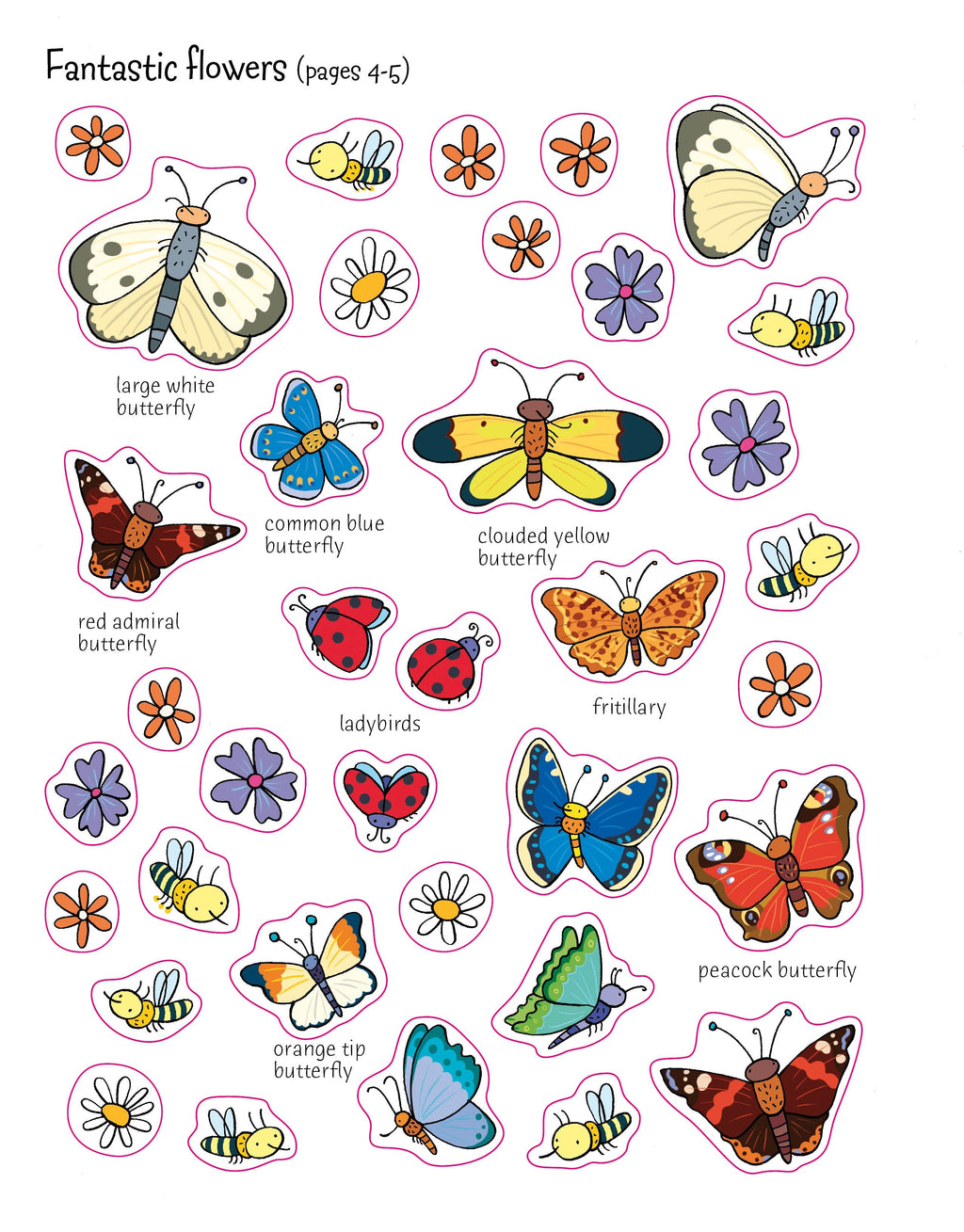 Usborne – First Sticker Book Garden – Carte cu stickere pentru copii 3+ ani – carte pentru copii Usborne, detalii conținut cu abțibilduri