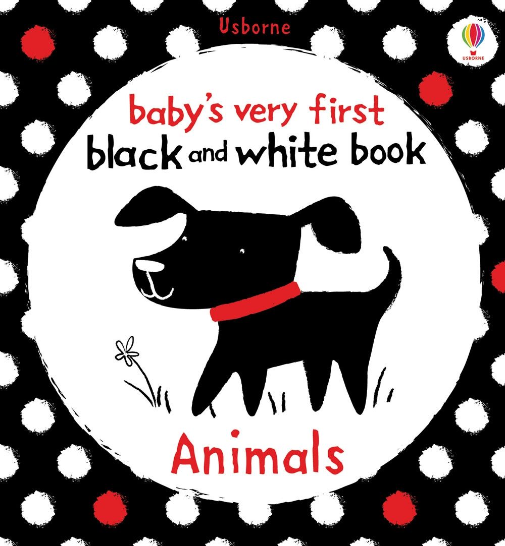 Usborne – Baby's Very First Black and White Animals – Carte pentru copii 0+ luni – carte pentru copii Usborne, copertă