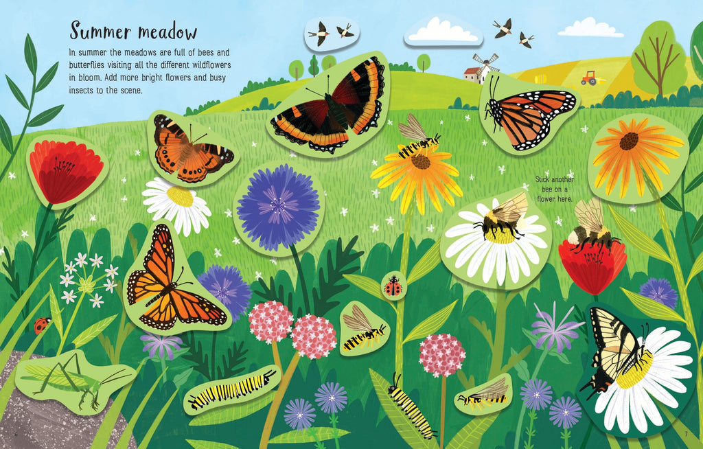 Usborne – First Sticker Book Seasons – Carte cu stickere pentru copii 3+ ani – carte pentru copii Usborne, preview pagini