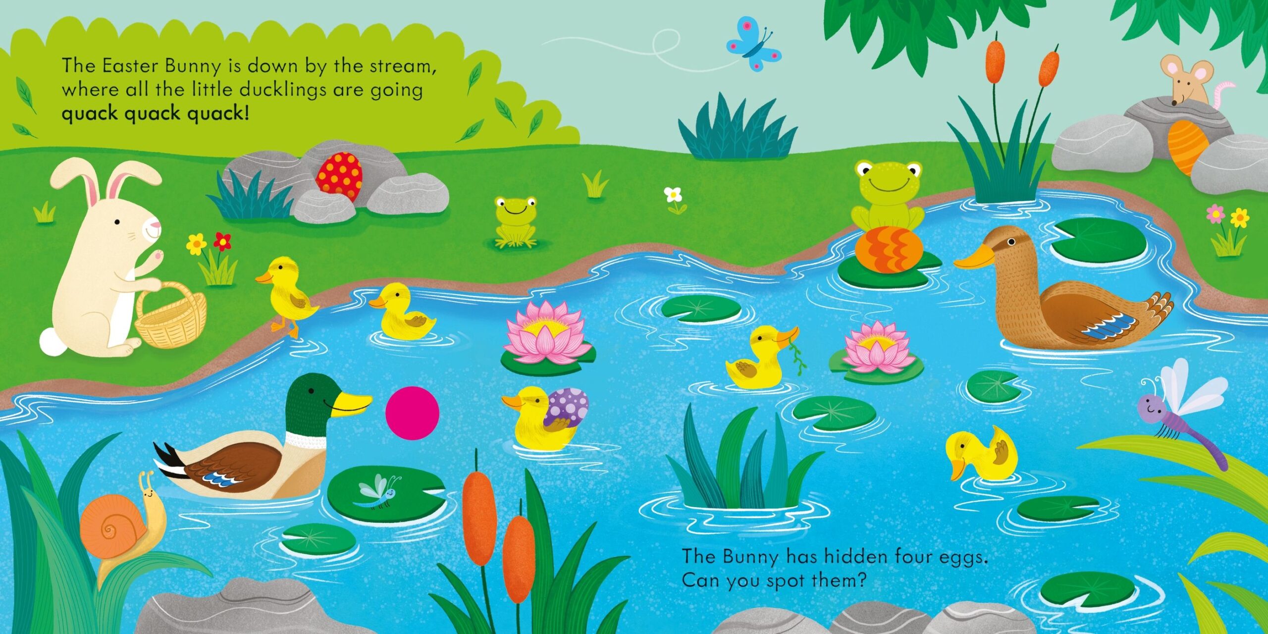 Usborne – Easter Sound Book – Carte cu sunete pentru copii 12+ luni – carte pentru copii Usborne, detalii conținut cu sunete