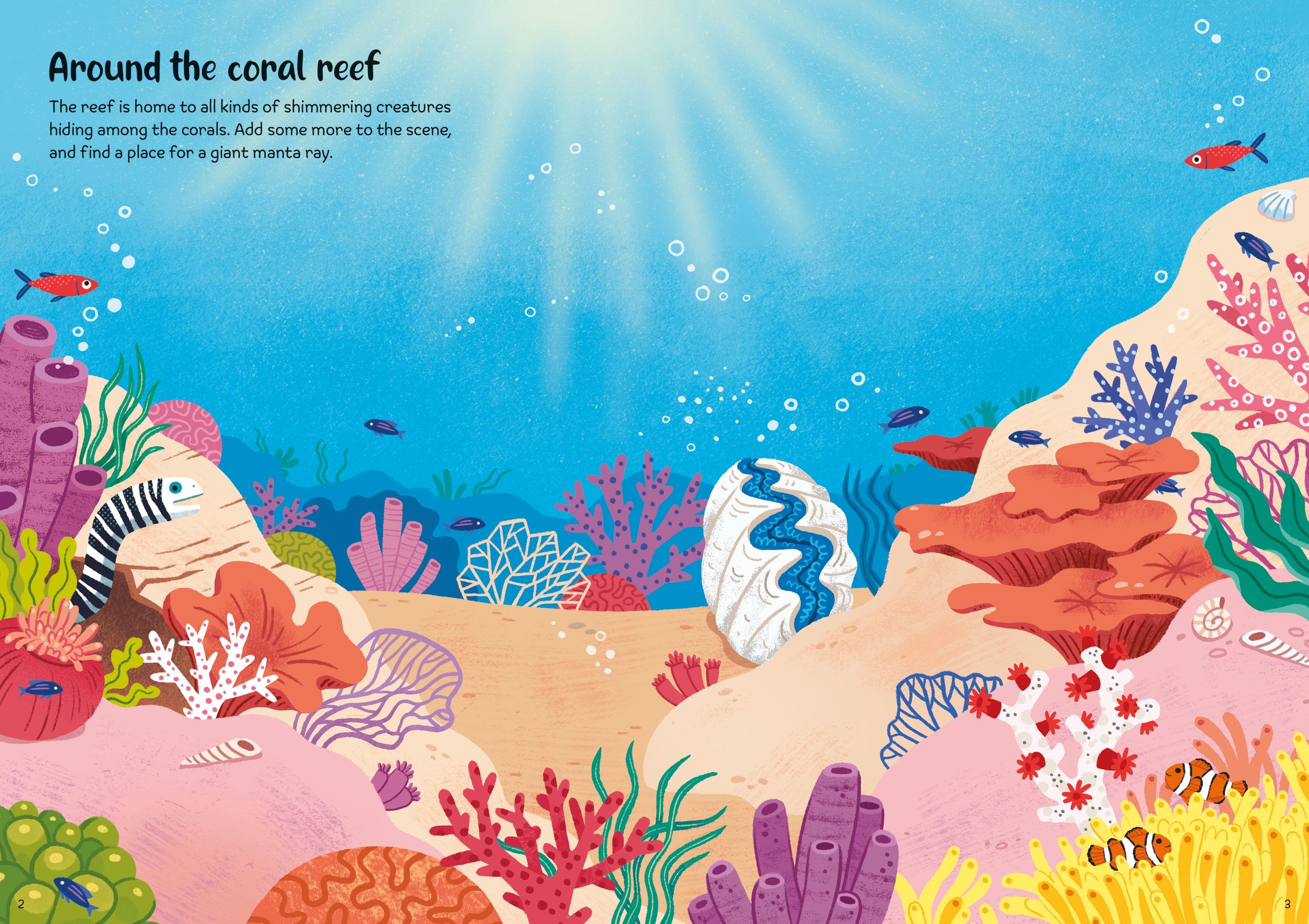 Usborne – Sparkly Sea Creatures Sticker Book – Carte cu stickere pentru copii 3+ ani – carte pentru copii Usborne, pagini interior ilustrate