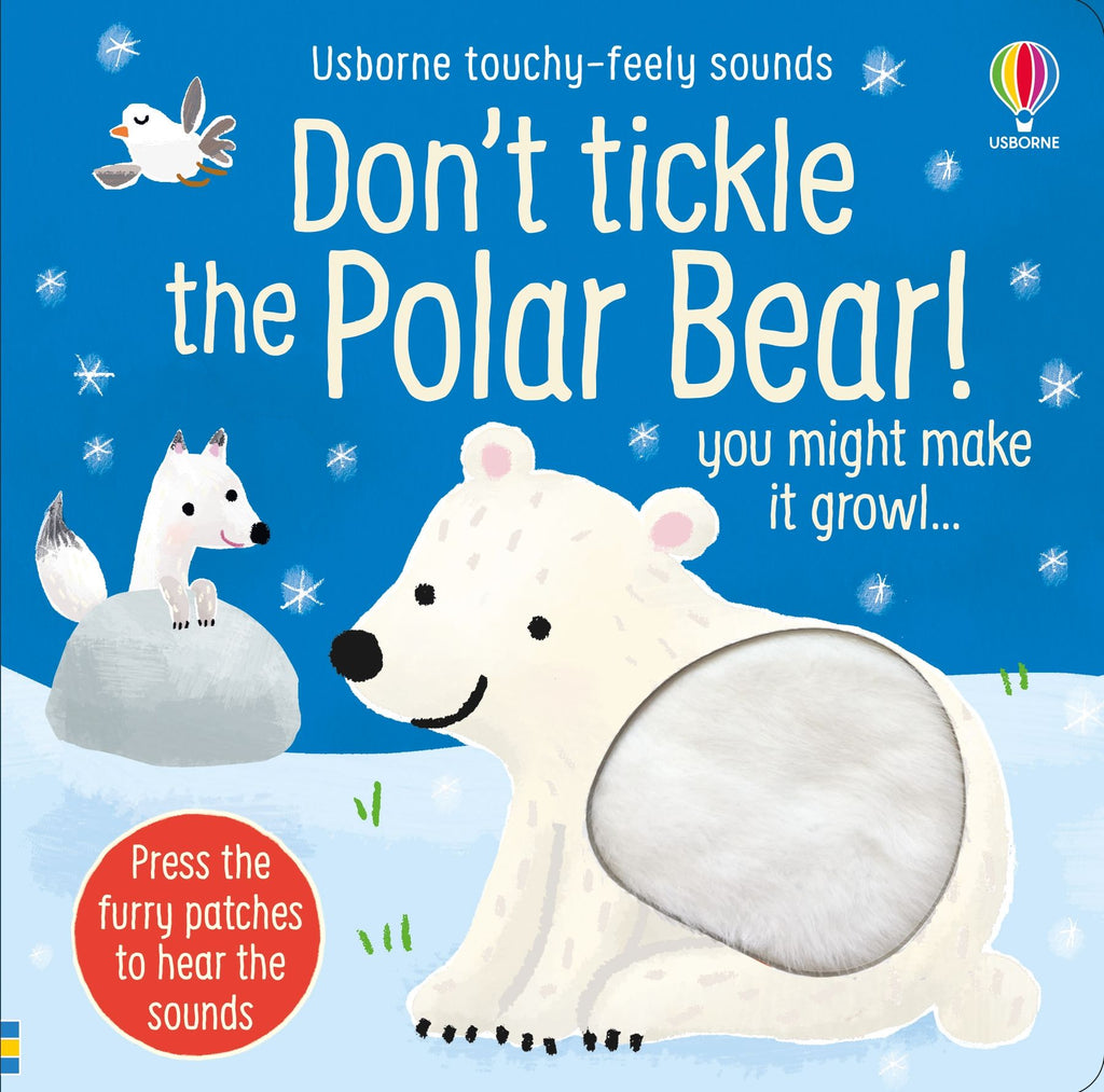 Usborne – Don't Tickle the Polar Bear! – Carte cu sunete pentru copii 6+ luni – carte pentru copii Usborne, copertă