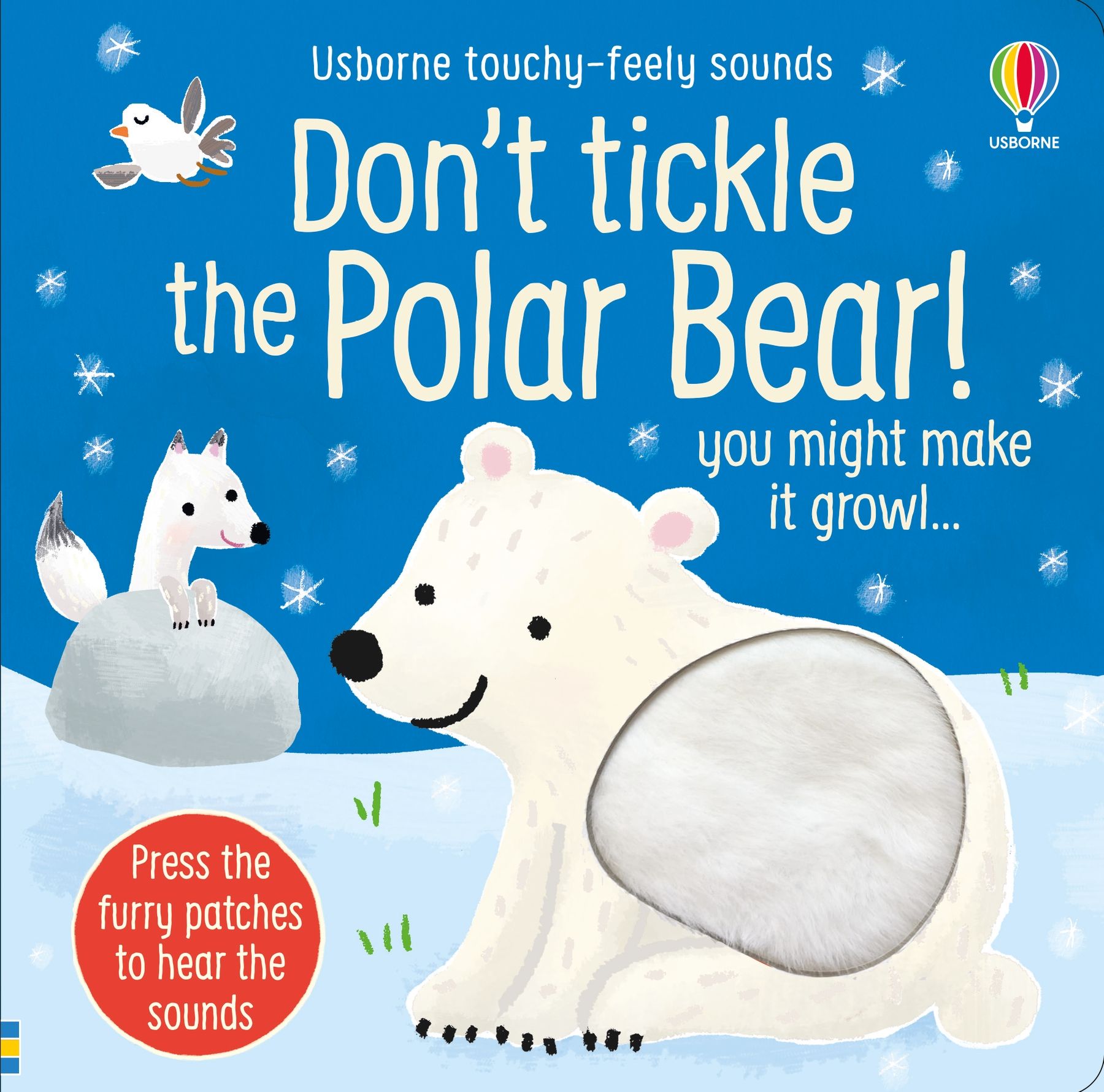 Usborne – Don't Tickle the Polar Bear! – Carte cu sunete pentru copii 6+ luni – carte pentru copii Usborne, copertă