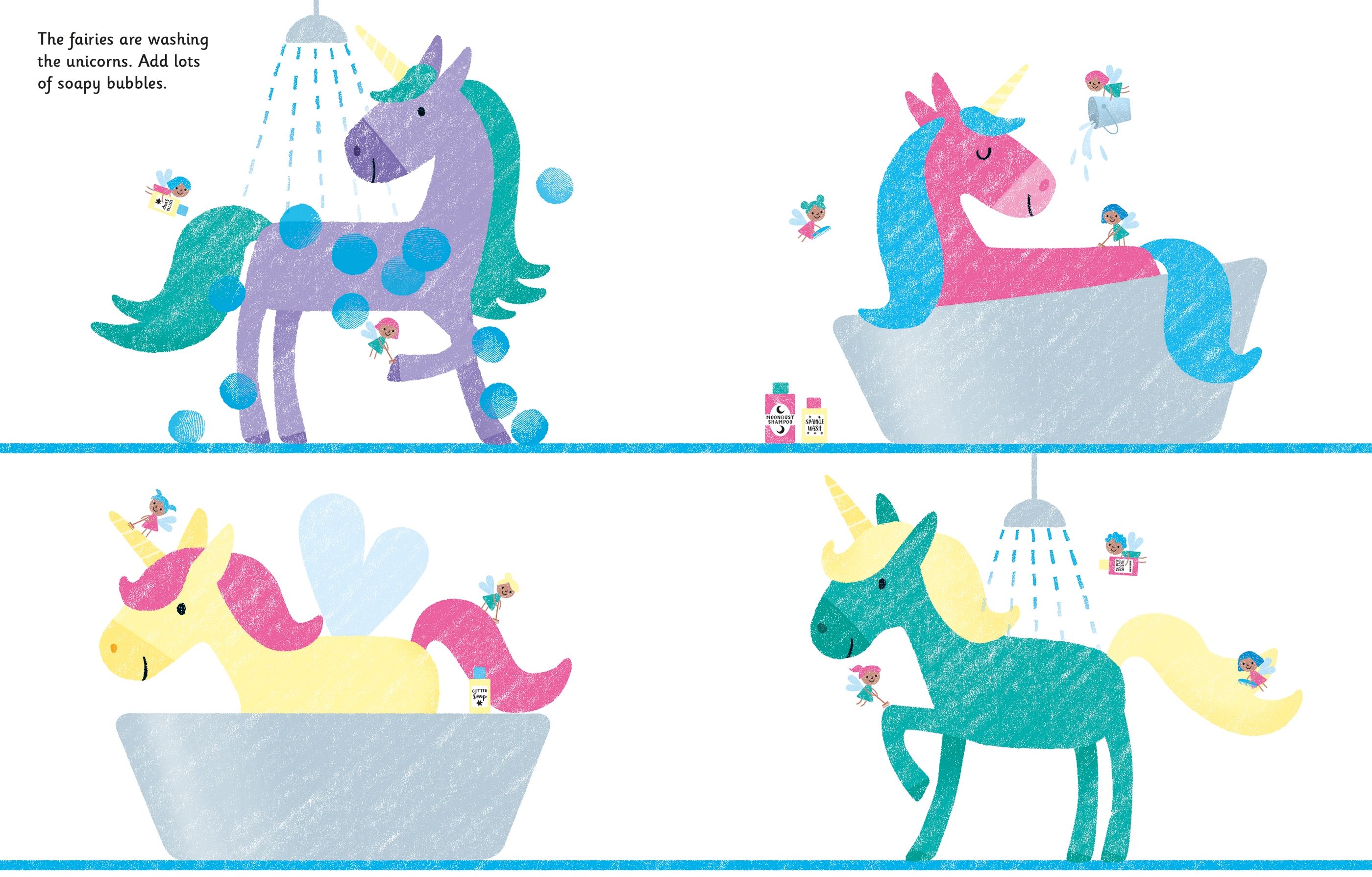 Usborne – Fingerprint Activities Unicorns and Fairies – Carte pentru copii 6+ ani – carte pentru copii Usborne, preview pagini