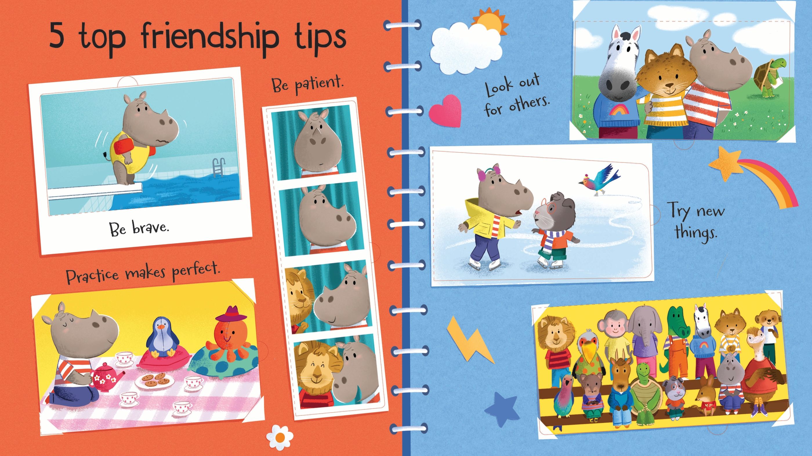 Usborne – Lift-the-flap First Questions and Answers How can I make friends? – Carte cu clapete pentru copii 4+ ani – carte pentru copii Usborne, preview pagini