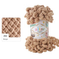 Ghem Alize Puffy 262, bej cald, fir cu bucle de 100 g